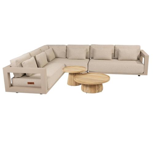 Pablo Metropolitan hoek loungeset 5 delig teak latte 4, Tuin en Terras, Tuinsets en Loungesets, Nieuw, Ophalen of Verzenden
