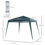 TRUUSK Vouwpaviljoen 2,4x2,4m - Paviljoenvouwtent met UV-bes, Verzenden, Nieuw