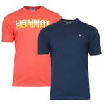 Donnay Donnay Heren - 2-Pack - T-Shirt Daks + Vince - Perzik, Kleding | Heren, Verzenden, Nieuw