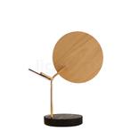 Tunto Ballon Tafellamp LED, marmer zwart/eikenhout - Casambi, Verzenden, Nieuw