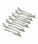 Haarspeld Afdeelklemmen 8cm Zilver, Nieuw