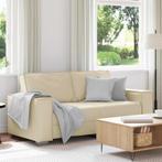 vidaXL Loveseat Bank 180 cm met kussen Crème Kunstleer, Huis en Inrichting, Banken | Bankstellen, Verzenden, Nieuw