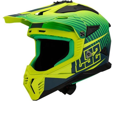 LS2 MX708 Fast II Duck M.H-V Groen H-V Geel Offroad Helm, Motoren, Kleding | Motorhelmen, Offroadhelm, Heren, XS, Nieuw met kaartje