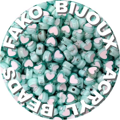 Fako Bijoux® - Acryl Kralen - Hartjes Duo - 8mm - Sieraden, Hobby en Vrije tijd, Kralen en Sieraden maken, Verzenden