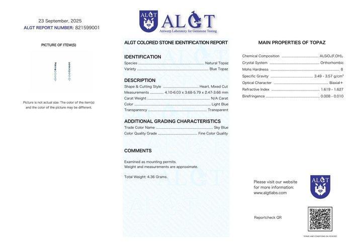 Zonder Minimumprijs - Oorbellen Zilver - Topaz -, Sieraden, Tassen en Uiterlijk, Oorbellen