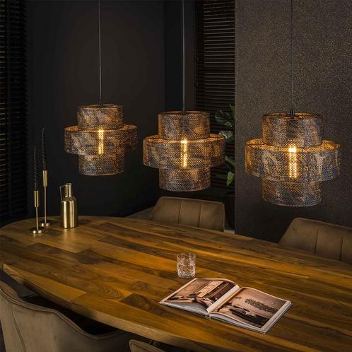*WOONWINKEL* Hanglamp Gevlochten Metaal, Huis en Inrichting, Lampen | Hanglampen, Nieuw, Verzenden