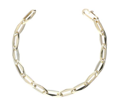 Prachtige Gouden Close-for-Ever Schakel Armband 14 KRT //..., Sieraden, Tassen en Uiterlijk, Armbanden, Goud, Zo goed als nieuw