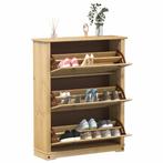 vidaXL Schoenenkast Corona 99x32x124,5 cm massief grenenhout, Huis en Inrichting, Verzenden, Nieuw