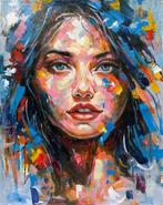 Loïc Tuhal (1962) - Intime - grand format 100x80cm