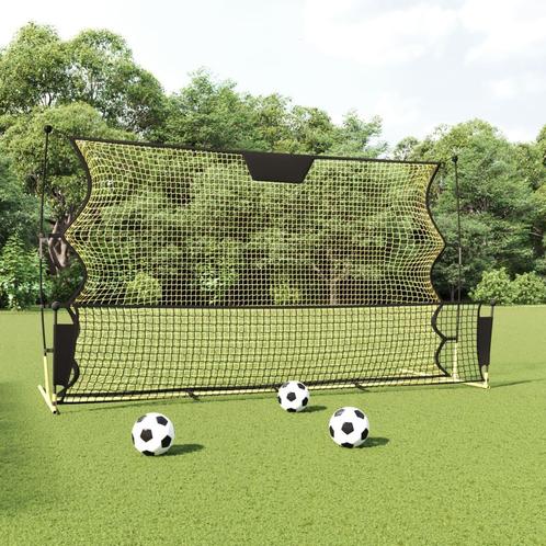 vidaXL Voetbal reboundnet 183x85x120 cm polyester zwart en, Sport en Fitness, Voetbal, Nieuw, Verzenden