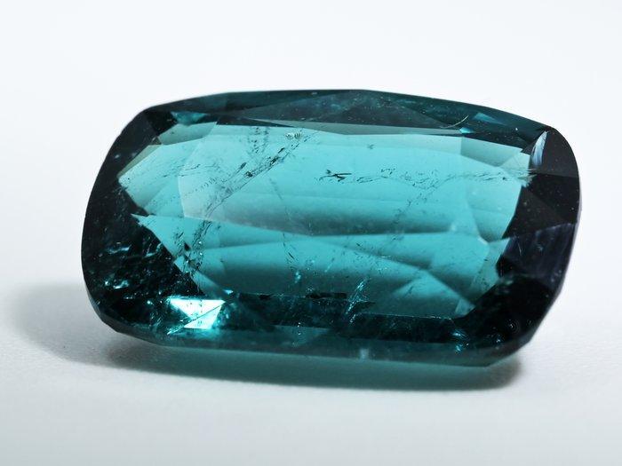 1 pcs Blauw Toermalijn - 4.33 ct - Gemological Institute of, Sieraden, Tassen en Uiterlijk, Edelstenen