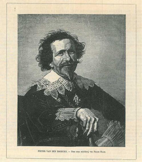 Portrait of Pieter van den Broecke, Antiek en Kunst, Kunst | Etsen en Gravures