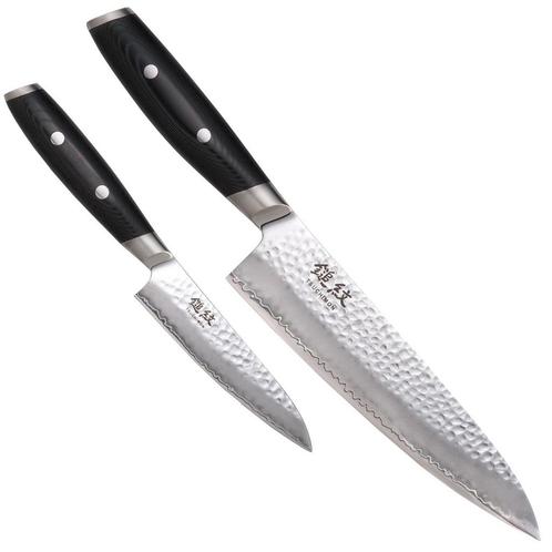 Yaxell Tsuchimon Messenset - 2-delig - Koksmes 20 cm en U..., Huis en Inrichting, Keuken | Bestek, Nieuw, Ophalen of Verzenden