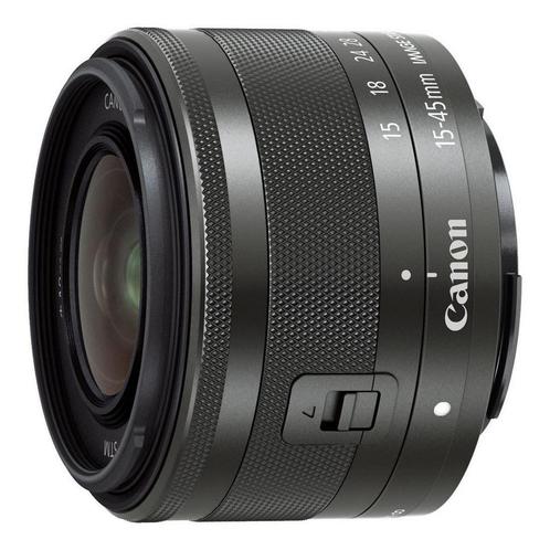 Canon EF-M 15-45mm f/3.5-6.3 IS STM objectief Zwart, Audio, Tv en Foto, Fotografie | Lenzen en Objectieven, Standaardlens, Gebruikt