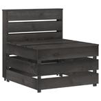 vidaXL Tuinmiddenbank pallet geïmpregneerd grenenhout grijs, Tuin en Terras, Tuinsets en Loungesets, Verzenden, Nieuw
