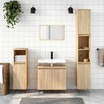 vidaXL Badkamerkast 58x33x60 cm bewerkt hout sonoma, Huis en Inrichting, Badkamer | Badkamermeubels, Verzenden, Nieuw