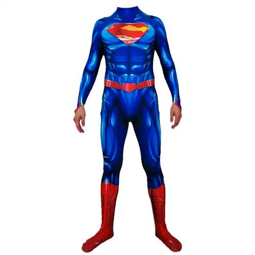 Superman met cape - 128-134 (7-8 Jaar) - Verkleedkleding, Kinderen en Baby's, Carnavalskleding en Verkleedspullen, Nieuw, Ophalen of Verzenden