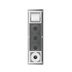 Inbouw toiletrolhouder-reserverolhouder mat wit zonder klep, Verzenden, Nieuw
