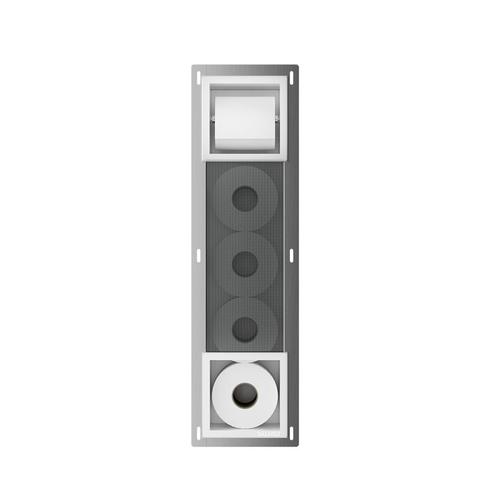 Inbouw toiletrolhouder-reserverolhouder mat wit zonder klep, Doe-het-zelf en Verbouw, Sanitair, Verzenden