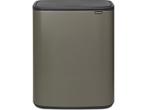 Brabantia Bo Touch Bin Prullenbak - 60 liter - Platinum, Verzenden, Zo goed als nieuw