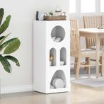 vidaXL Dressoir Wit 40 x 35 x 100,5 cm Bewerkt hout, Huis en Inrichting, Kasten | Dressoirs, Verzenden, Nieuw, Overige houtsoorten