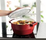 2dekans | Pyrex Slowcook Braadpan - Gietijzer - Ø 24 cm -, Ophalen of Verzenden, Zo goed als nieuw
