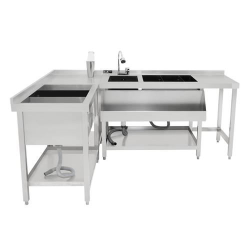Cocktail Bar Station Ijsbak & Modulaire Hoekeenheid, Zakelijke goederen, Horeca | Meubilair en Inrichting, Verzenden