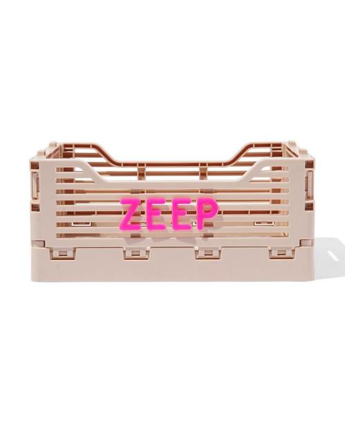 HEMA Klapkrat letterbord recycled beige, Huis en Inrichting, Kasten | Overige, Nieuw, Verzenden