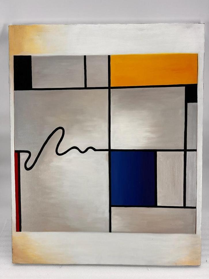 Rob naar Piet Mondriaan, Huis en Inrichting, Woonaccessoires | Schilderijen, Tekeningen en Foto's, Nieuw