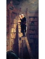 Kunstdruk Carl Spitzweg - Der Bücherwurm 60x80cm, Huis en Inrichting, Verzenden, Nieuw