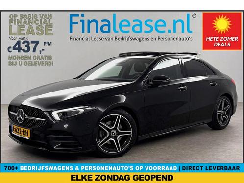 Mercedes-Benz A-Klasse 180 AMG Pano Sfeer Burmester €437pm, Auto's, Mercedes-Benz, Lease, Automaat, Sedan, Benzine, Zwart, Verzenden