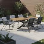 Taranto Lido dining tuinset 240x110xH75 cm 7 delig antraciet, Tuin en Terras, Ophalen of Verzenden, Nieuw