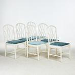 IKEA - Stoel - Sannäs - Hout, Fluweel - Set van zes stoelen,