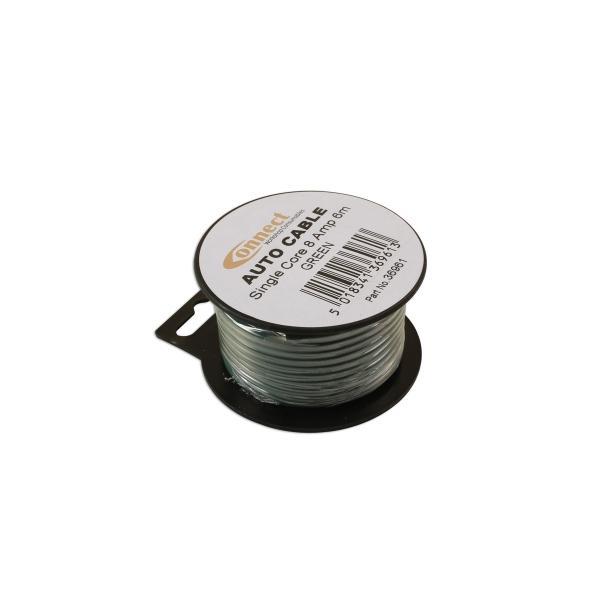Draad 1mm2 groen PVC - mini haspel 6 meter (Electra), Auto diversen, Autogereedschap, Nieuw, Verzenden