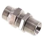 G 3/4 RVS Schotdoorvoer Borstnippel 325 Bar - Hydrauliek, Verzenden, Nieuw