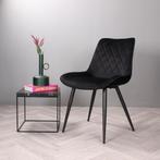 Eetkamerstoel  Velvet Zwart - Armstoel Zwart  - Stoel, Huis en Inrichting, Stoelen, Ophalen of Verzenden, Nieuw, Zwart