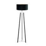 Highlight vloerlamp Zwart / Chroom E27 165 cm Incl. Ø45cm, Huis en Inrichting, Lampen | Vloerlampen, Ophalen of Verzenden, Nieuw