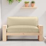 vidaXL Palletkussen voor zitting Beige 120 x 80 x 12 cm, Huis en Inrichting, Woonaccessoires | Kussens, Verzenden, Nieuw, Beige