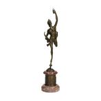 sculptuur, Bachus - 48 cm - Brons, Marmer