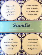 Familie, Delftsblauwe tegelwijshedenreeks 9789491426247, Boeken, Verzenden, Gelezen