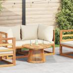 vidaXL Tuin Koffietafel Ø70x40 cm van Massief Teakhout, Verzenden, Nieuw