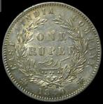 Brits India. Victoria. 1 Rupee 1840 Divided Legend (Zonder