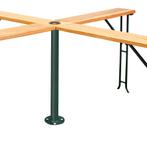 Biertafel / Biertenttafel - Hout - 241x241x104cm - Inklapbaa, Verzenden, Nieuw