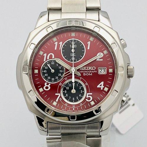 Seiko - Chronograph Red Dial - Zonder Minimumprijs -, Sieraden, Tassen en Uiterlijk, Horloges | Antiek