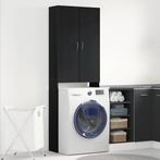 vidaXL Wasmachinekast 64x25,5x190 cm zwart eikenkleur, Witgoed en Apparatuur, Wasmachines, Verzenden, Nieuw