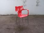 ACTA | Design | Kantinestoel | Tweedehands | Rode kuip | Ver, Verzenden, Gebruikt