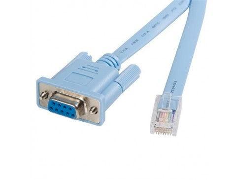 RJ45 To DB9 Console Cable - Blauw - tbv Cisco Routers, Computers en Software, Pc- en Netwerkkabels, Ophalen of Verzenden