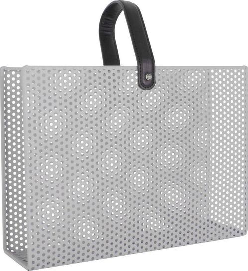 Present Time Tijdschriftenrek Perky Mesh - Grijs - 30x33x9cm, Huis en Inrichting, Woonaccessoires | Overige, Nieuw, Ophalen of Verzenden