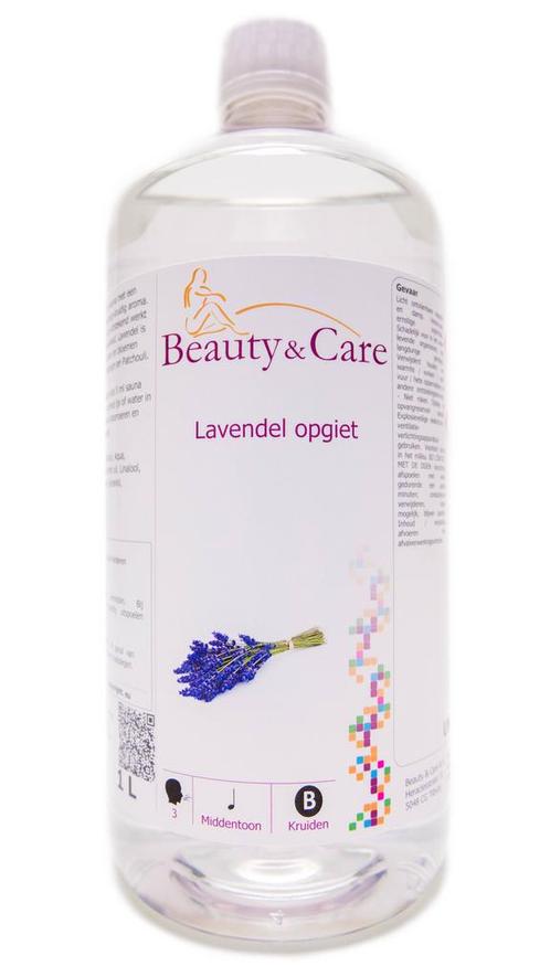 Beauty & Care Lavendel sauna opgietmiddel 1 L.  new, Sport en Fitness, Sauna, Fins of Traditioneel, Toebehoren, Nieuw, Ophalen of Verzenden