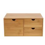 Bamboe Bureau Organizer met 3 Lades, Huis en Inrichting, Kasten | Computermeubels, Verzenden, Nieuw